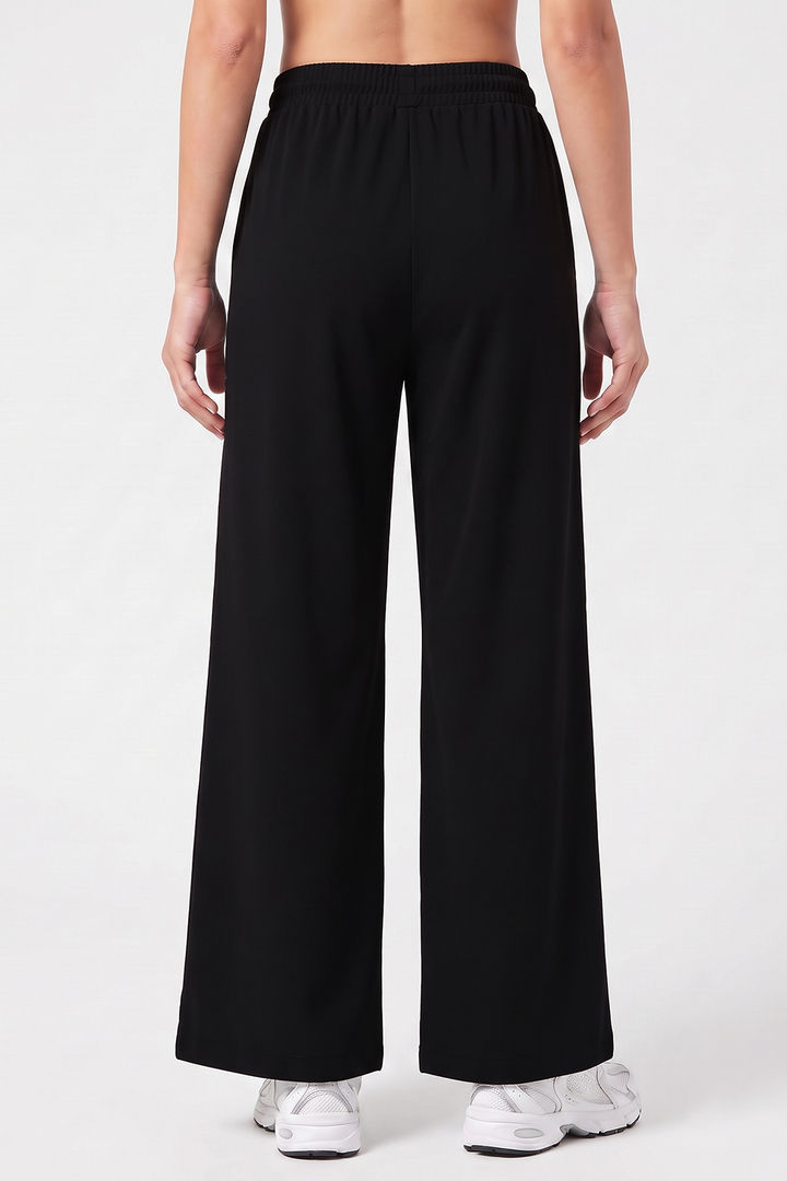 Zivame Knit Poly Athleisure Wide Leg Lifewear Bottom - Tap Shoe — image 3